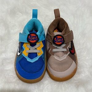 Nike LeBron 18 Low Space Jam Wile E. vs Roadrunner Kids Toddler Shoes 6C